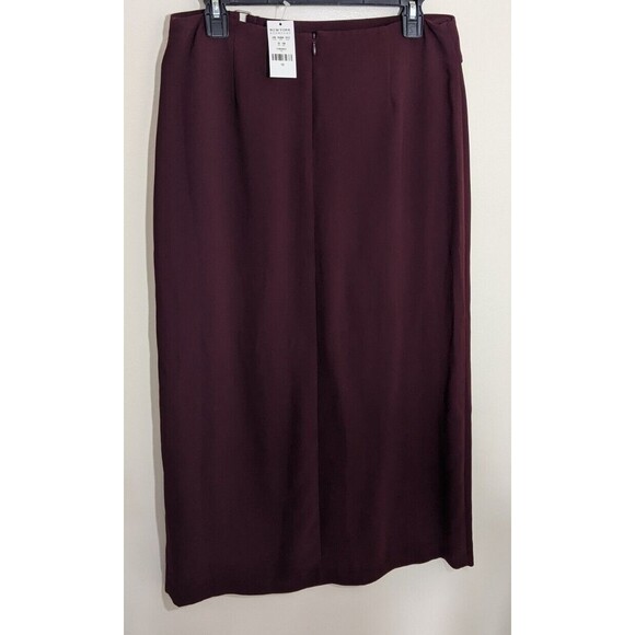 New York & Company Skirt Maxi Belted Slit Front Classic Office Casual Size 10 - Picture 2 of 7